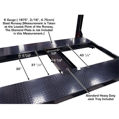 Atlas PRO8000EXT 4 Post Lift + RJ35 Sliding Jacks Combo - ATEXH-PRO8EXT-COMBO-FPD