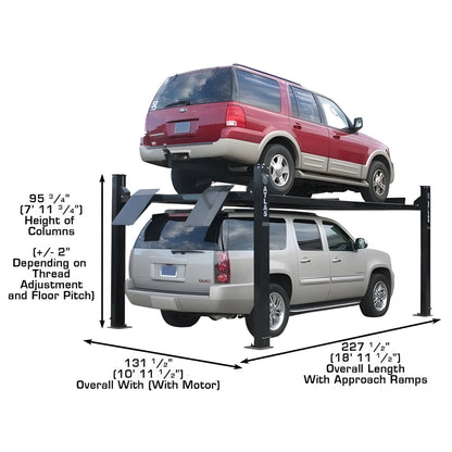 Atlas PRO9000 4 Post Lift + RJ6 Rolling Jacks Combo - ATEXH-PRO9-COMBO2-FPD