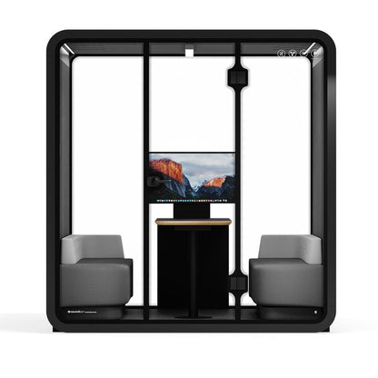 Sound box Meeting Booth Quell - 6 Person - XL-S115-DRK-GREY-ST-06-SY-05