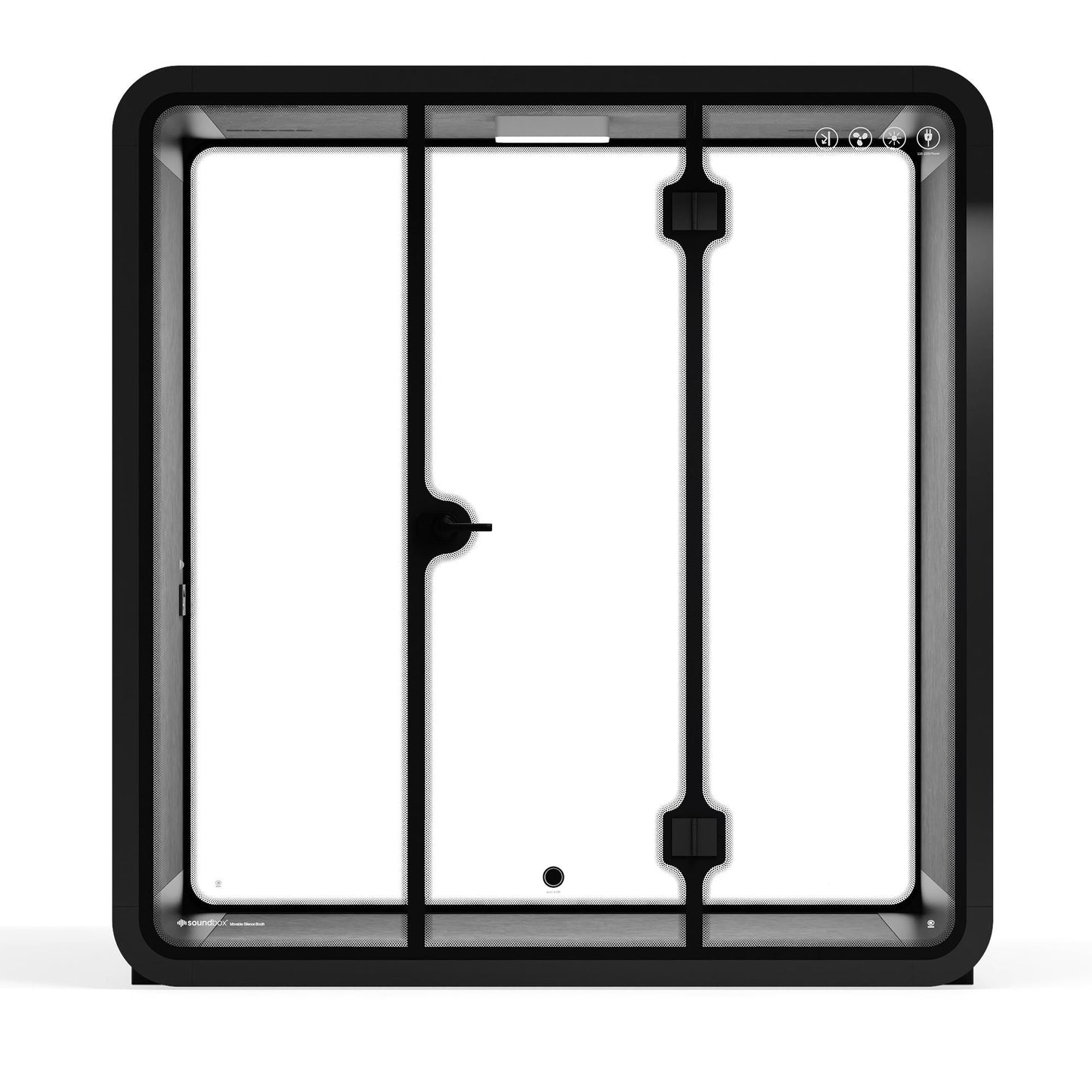 Sound box Meeting Booth Quell - 6 Person - XL-S115-DRK-GREY-ST-06-SY-05