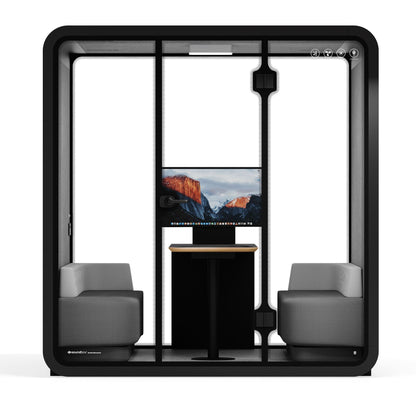 Sound box Meeting Booth Quell - 6 Person - XL-S115-DRK-GREY-ST-06-SY-05