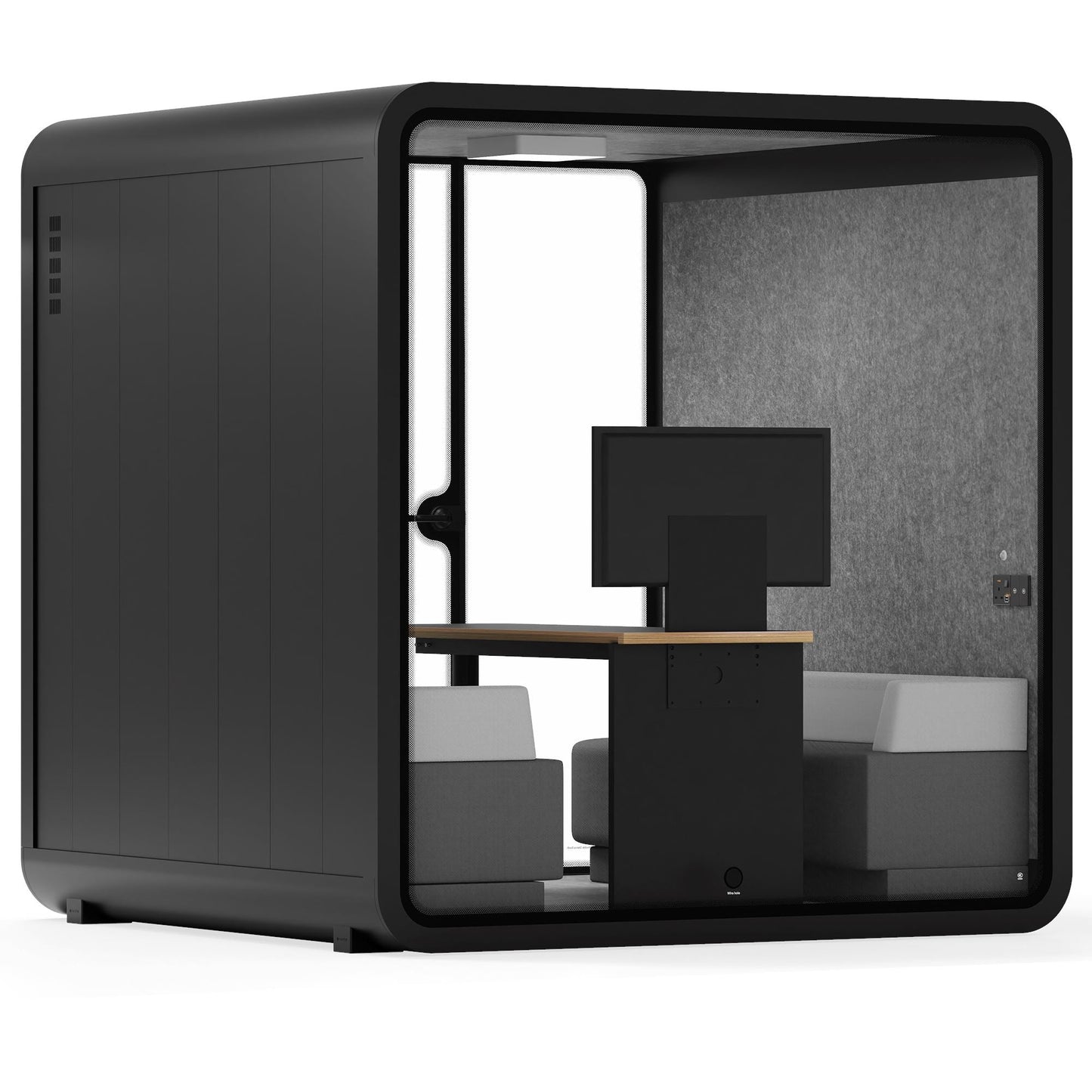Sound box Meeting Booth Quell - 6 Person - XL-S115-DRK-GREY-ST-06-SY-05