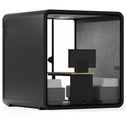 Sound box Meeting Booth Quell - 6 Person - XL-S115-DRK-GREY-ST-06-SY-05