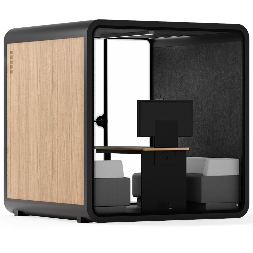 Sound box Meeting Booth Quell - 6 Person - XL-S115-DRK-GREY-ST-06-SY-05