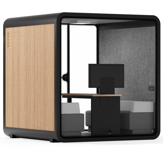 Sound box Meeting Booth Quell - 6 Person - XL-S115-DRK-GREY-ST-06-SY-05