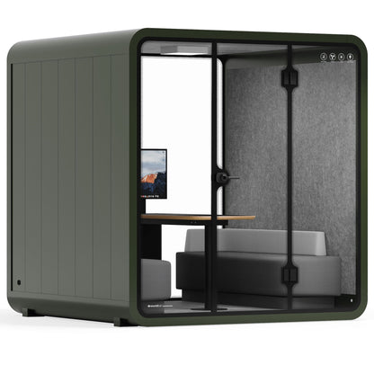 Sound box Meeting Booth Quell - 6 Person - XL-S115-DRK-GREY-ST-06-SY-05