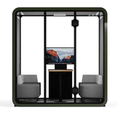 Sound box Meeting Booth Quell - 6 Person - XL-S115-DRK-GREY-ST-06-SY-05