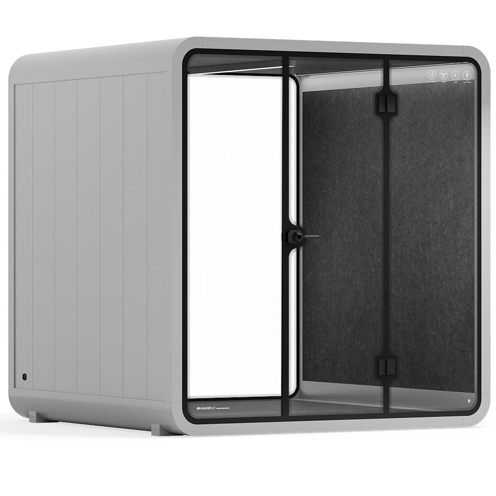 Sound box Meeting Booth Quell - 6 Person - XL-S115-DRK-GREY-ST-06-SY-05