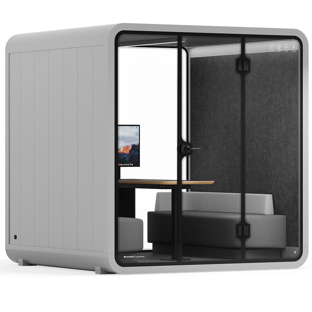 Sound box Meeting Booth Quell - 6 Person - XL-S115-DRK-GREY-ST-06-SY-05