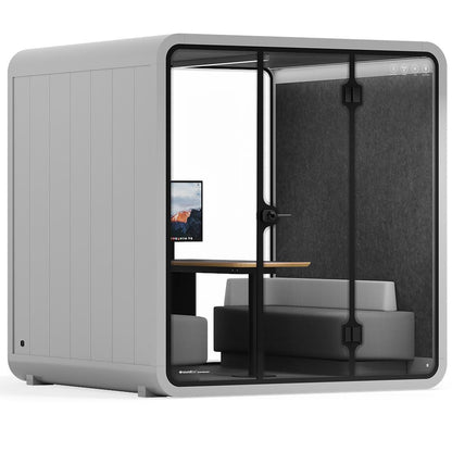 Sound box Meeting Booth Quell - 6 Person - XL-S115-DRK-GREY-ST-06-SY-05