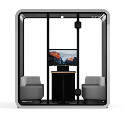 Sound box Meeting Booth Quell - 6 Person - XL-S115-DRK-GREY-ST-06-SY-05