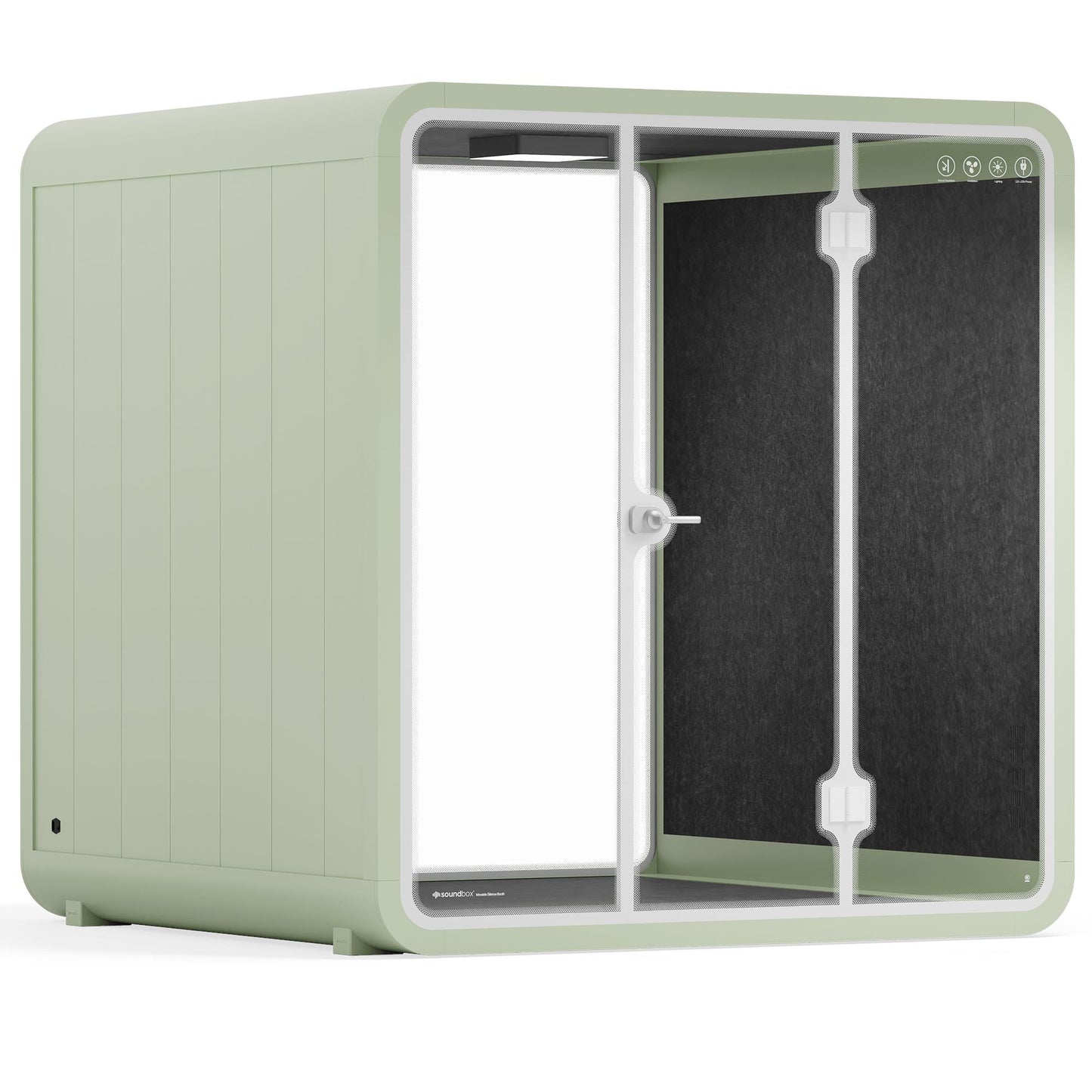 Sound box Meeting Booth Quell - 6 Person - XL-S115-DRK-GREY-ST-06-SY-05