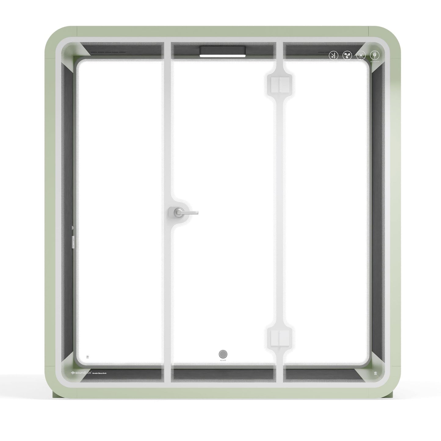 Sound box Meeting Booth Quell - 6 Person - XL-S115-DRK-GREY-ST-06-SY-05