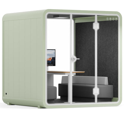 Sound box Meeting Booth Quell - 6 Person - XL-S115-DRK-GREY-ST-06-SY-05