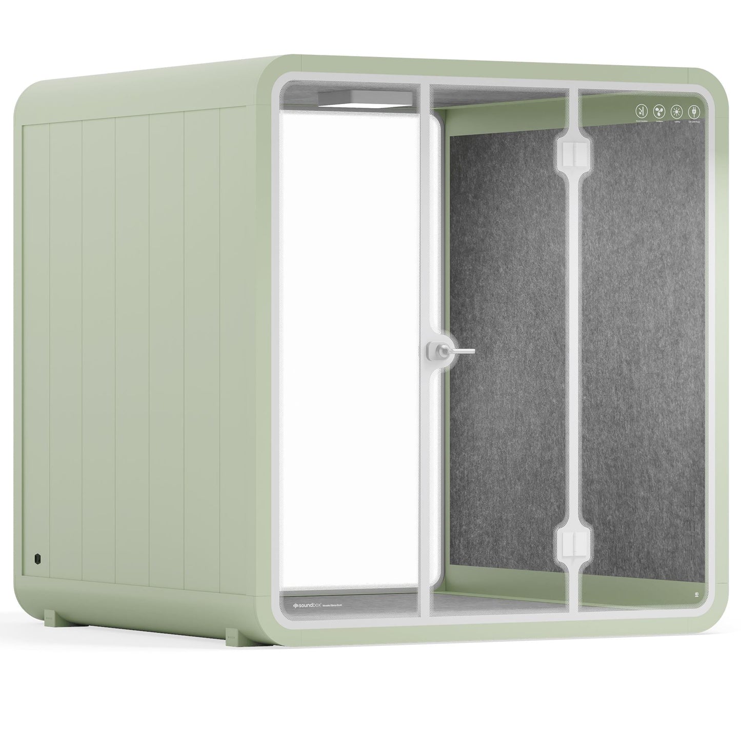 Sound box Meeting Booth Quell - 6 Person - XL-S115-DRK-GREY-ST-06-SY-05