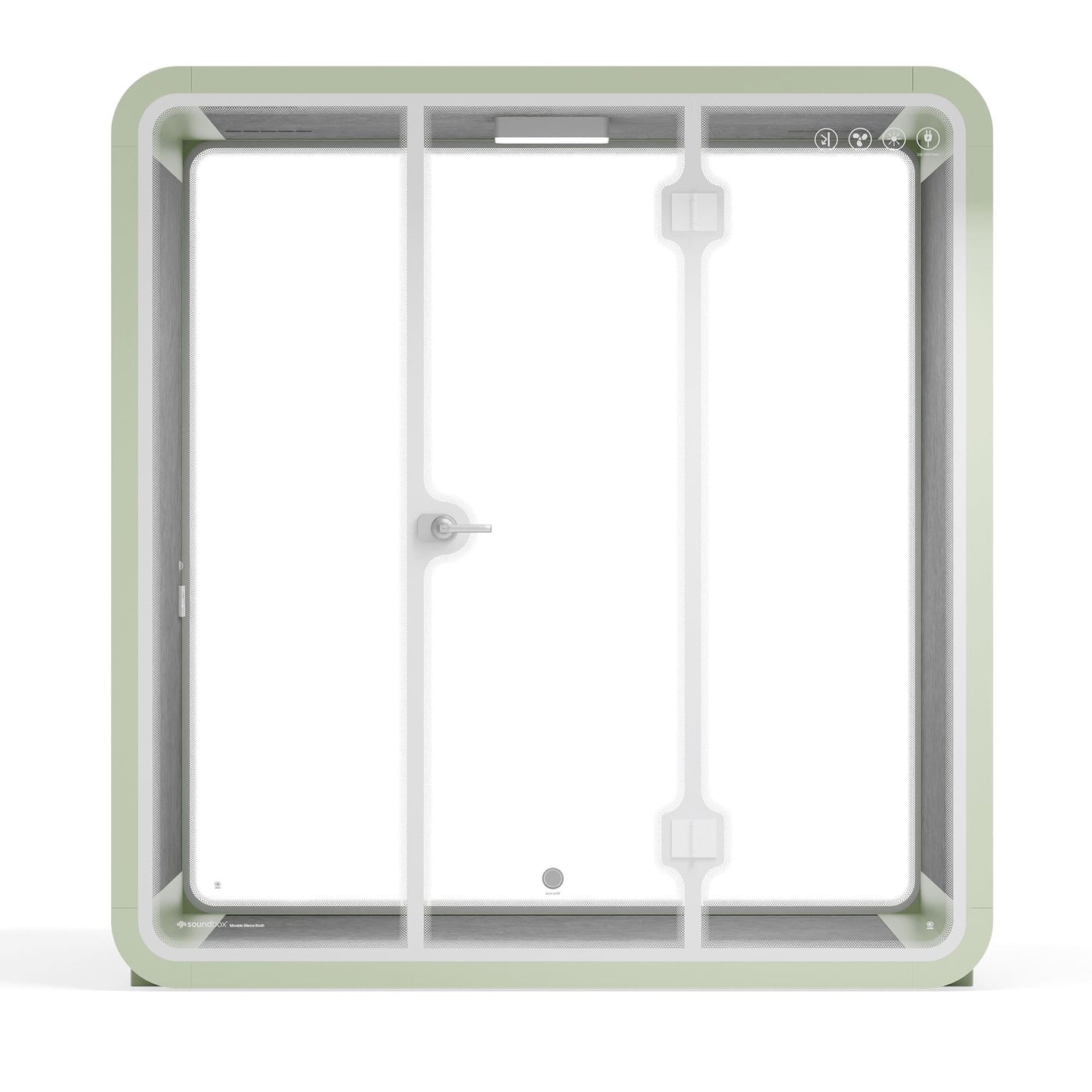 Sound box Meeting Booth Quell - 6 Person - XL-S115-DRK-GREY-ST-06-SY-05