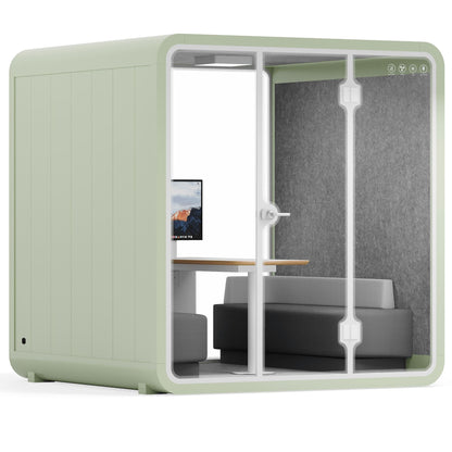Sound box Meeting Booth Quell - 6 Person - XL-S115-DRK-GREY-ST-06-SY-05