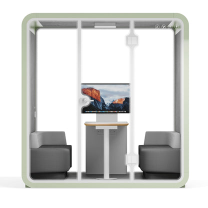 Sound box Meeting Booth Quell - 6 Person - XL-S115-DRK-GREY-ST-06-SY-05