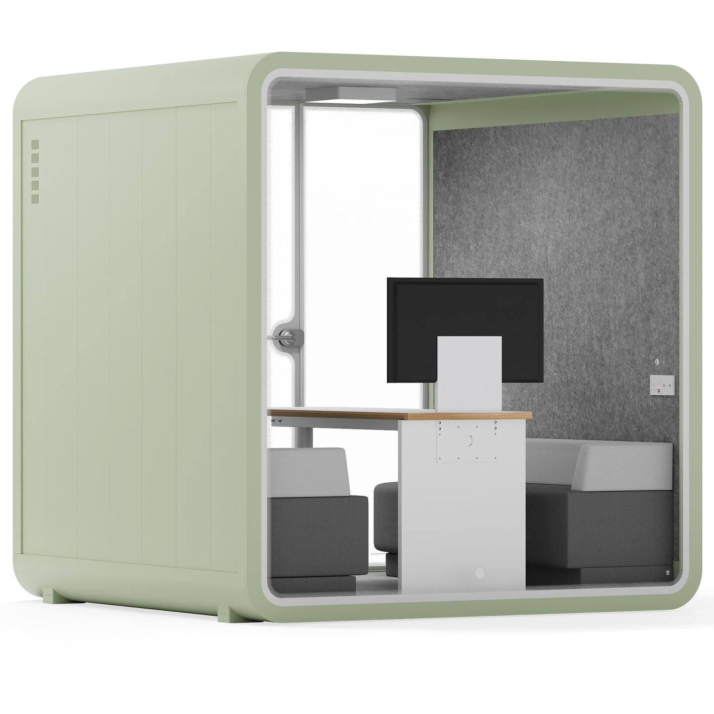 Sound box Meeting Booth Quell - 6 Person - XL-S115-DRK-GREY-ST-06-SY-05