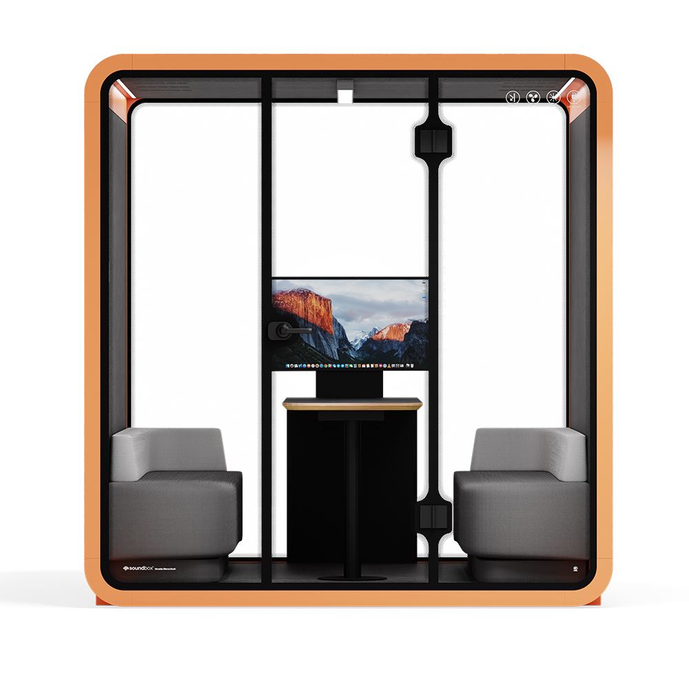 Sound box Meeting Booth Quell - 6 Person - XL-S115-DRK-GREY-ST-06-SY-05