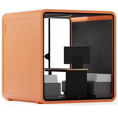 Sound box Meeting Booth Quell - 6 Person - XL-S115-DRK-GREY-ST-06-SY-05