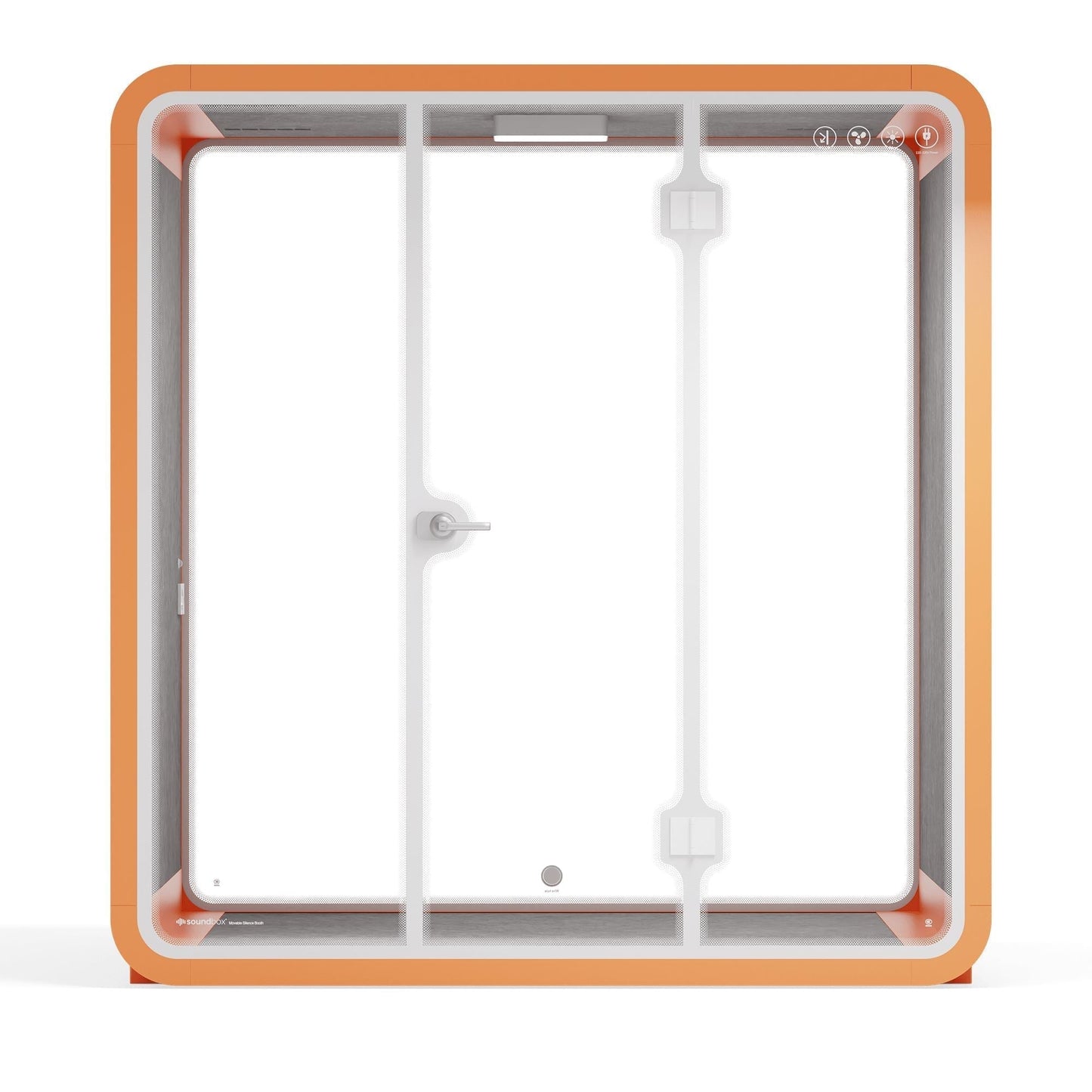 Sound box Meeting Booth Quell - 6 Person - XL-S115-DRK-GREY-ST-06-SY-05
