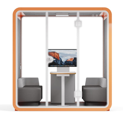 Sound box Meeting Booth Quell - 6 Person - XL-S115-DRK-GREY-ST-06-SY-05