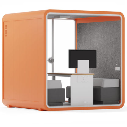 Sound box Meeting Booth Quell - 6 Person - XL-S115-DRK-GREY-ST-06-SY-05