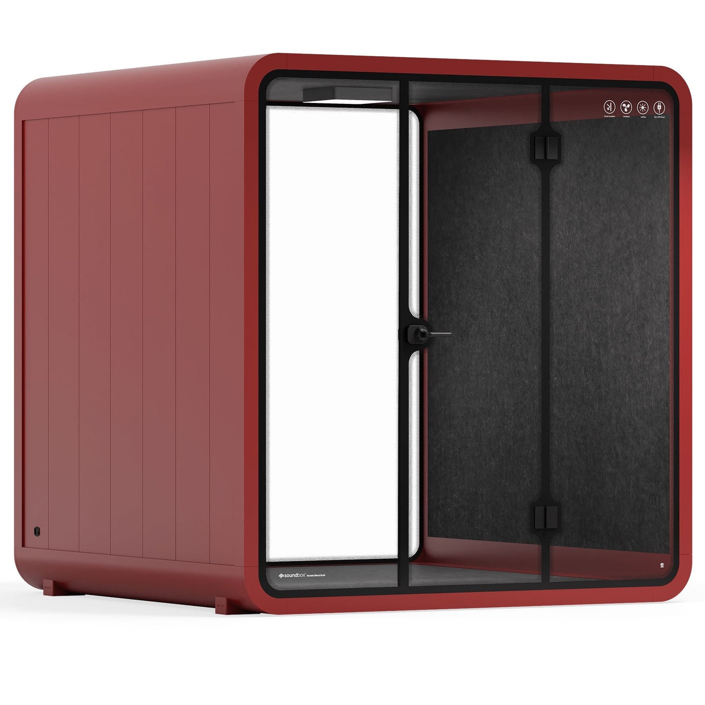 Sound box Meeting Booth Quell - 6 Person - XL-S115-DRK-GREY-ST-06-SY-05