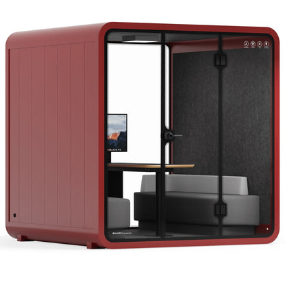 Sound box Meeting Booth Quell - 6 Person - XL-S115-DRK-GREY-ST-06-SY-05
