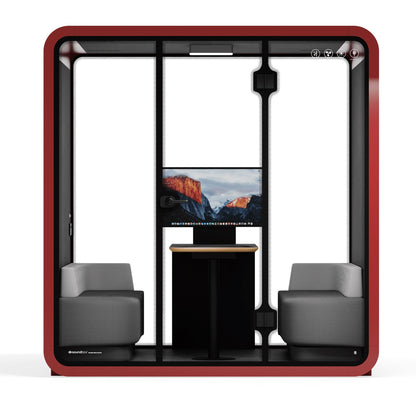 Sound box Meeting Booth Quell - 6 Person - XL-S115-DRK-GREY-ST-06-SY-05