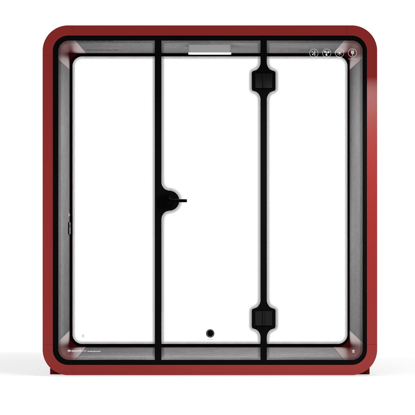 Sound box Meeting Booth Quell - 6 Person - XL-S115-DRK-GREY-ST-06-SY-05