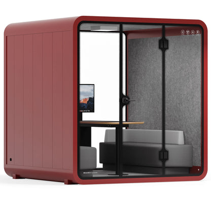 Sound box Meeting Booth Quell - 6 Person - XL-S115-DRK-GREY-ST-06-SY-05