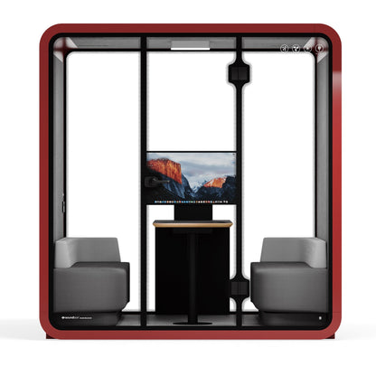 Sound box Meeting Booth Quell - 6 Person - XL-S115-DRK-GREY-ST-06-SY-05