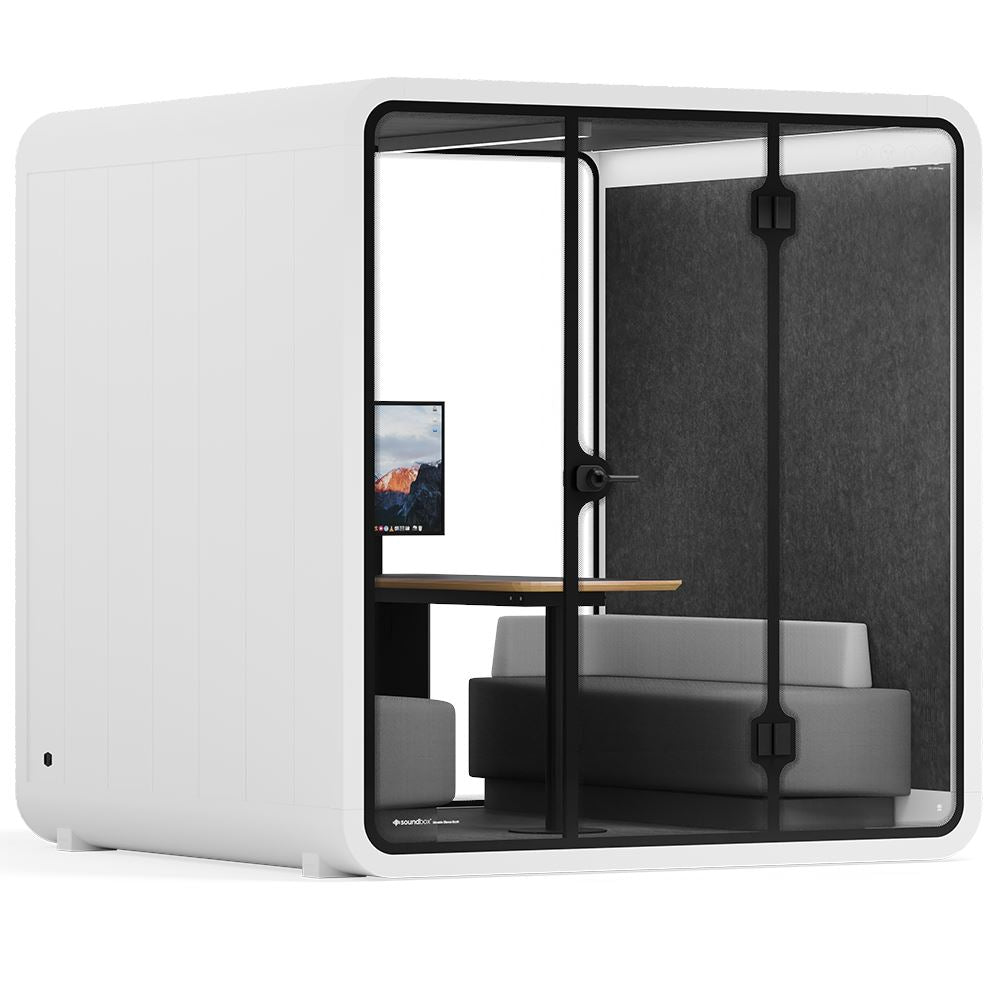 Sound box Meeting Booth Quell - 6 Person - XL-S115-DRK-GREY-ST-06-SY-05