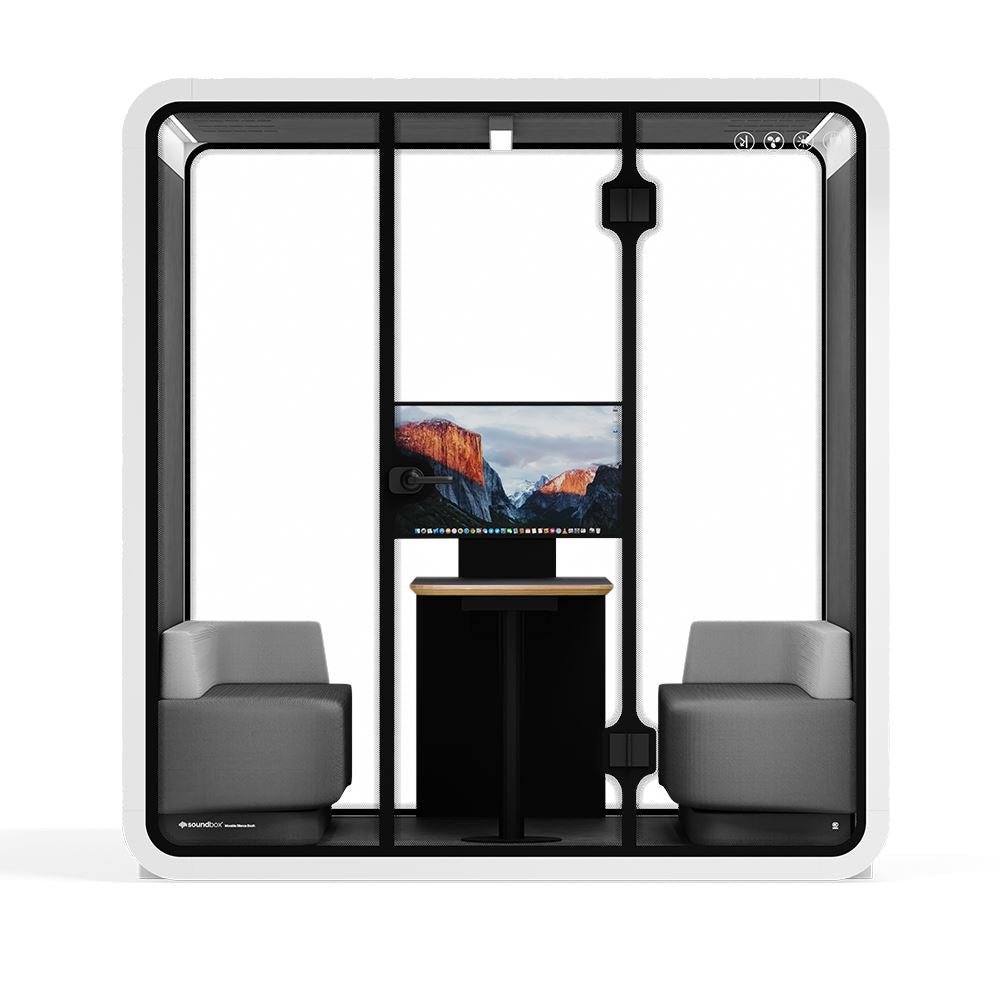 Sound box Meeting Booth Quell - 6 Person - XL-S115-DRK-GREY-ST-06-SY-05