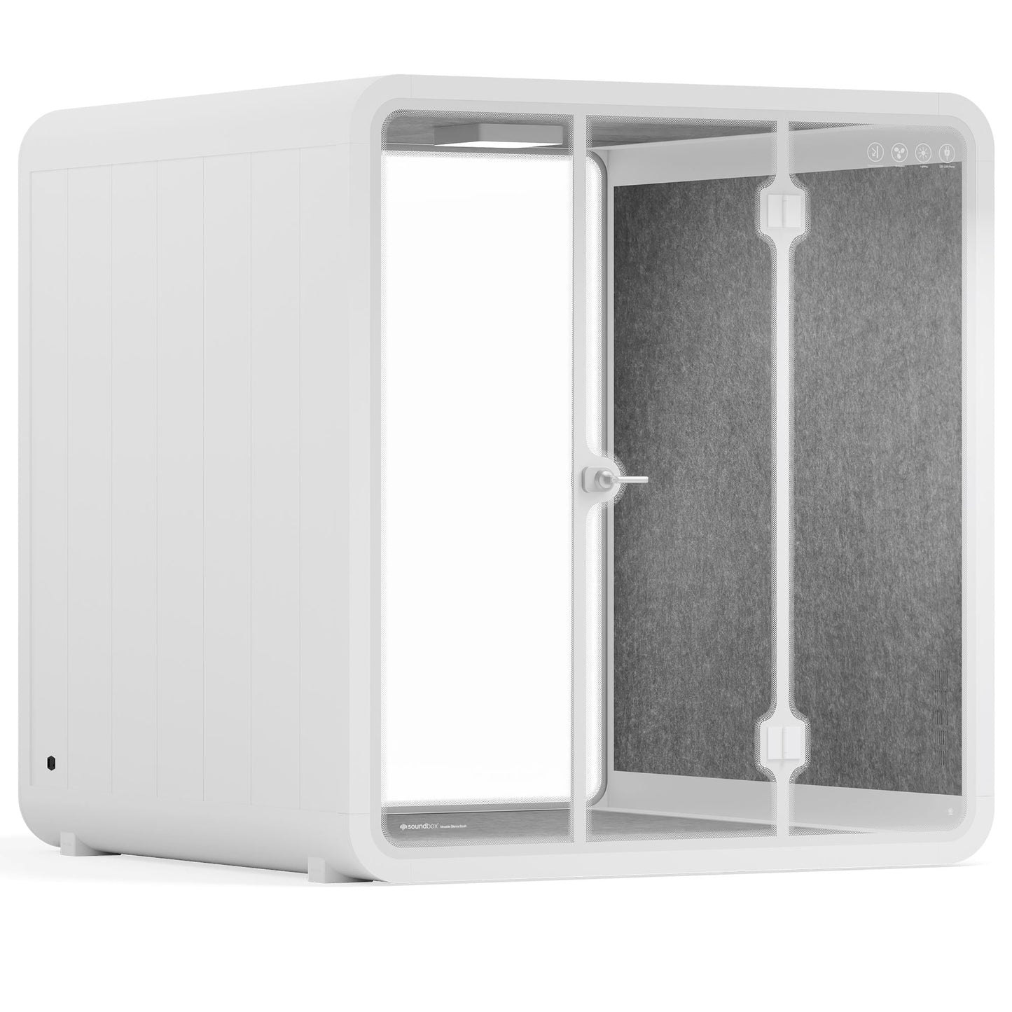 Sound box Meeting Booth Quell - 6 Person - XL-S115-DRK-GREY-ST-06-SY-05