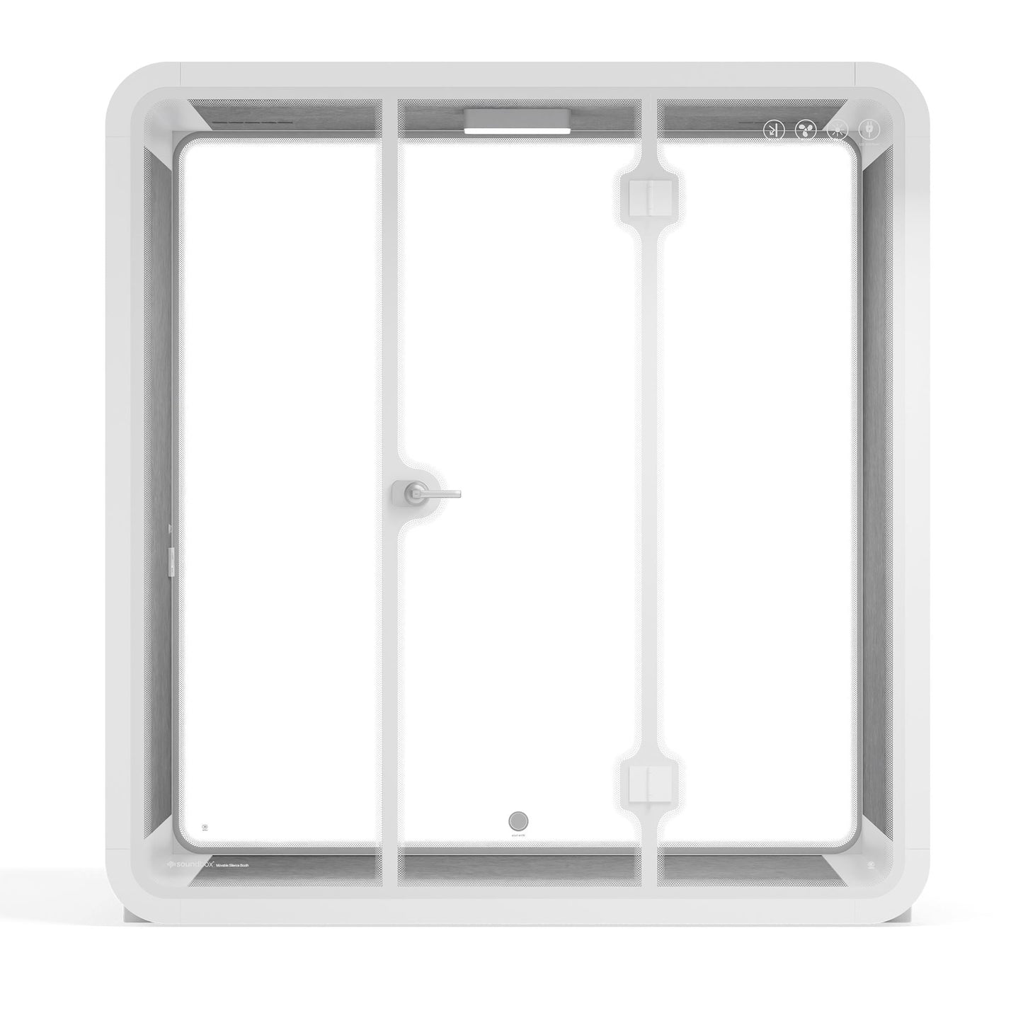 Sound box Meeting Booth Quell - 6 Person - XL-S115-DRK-GREY-ST-06-SY-05