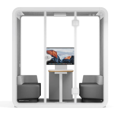 Sound box Meeting Booth Quell - 6 Person - XL-S115-DRK-GREY-ST-06-SY-05