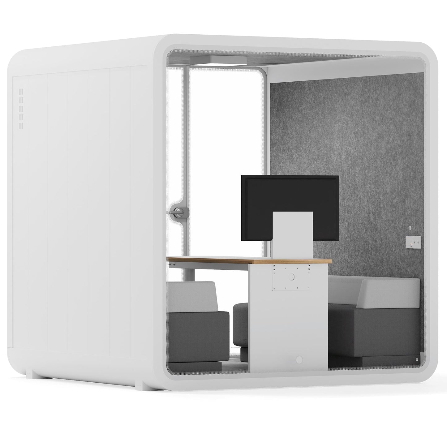 Sound box Meeting Booth Quell - 6 Person - XL-S115-DRK-GREY-ST-06-SY-05