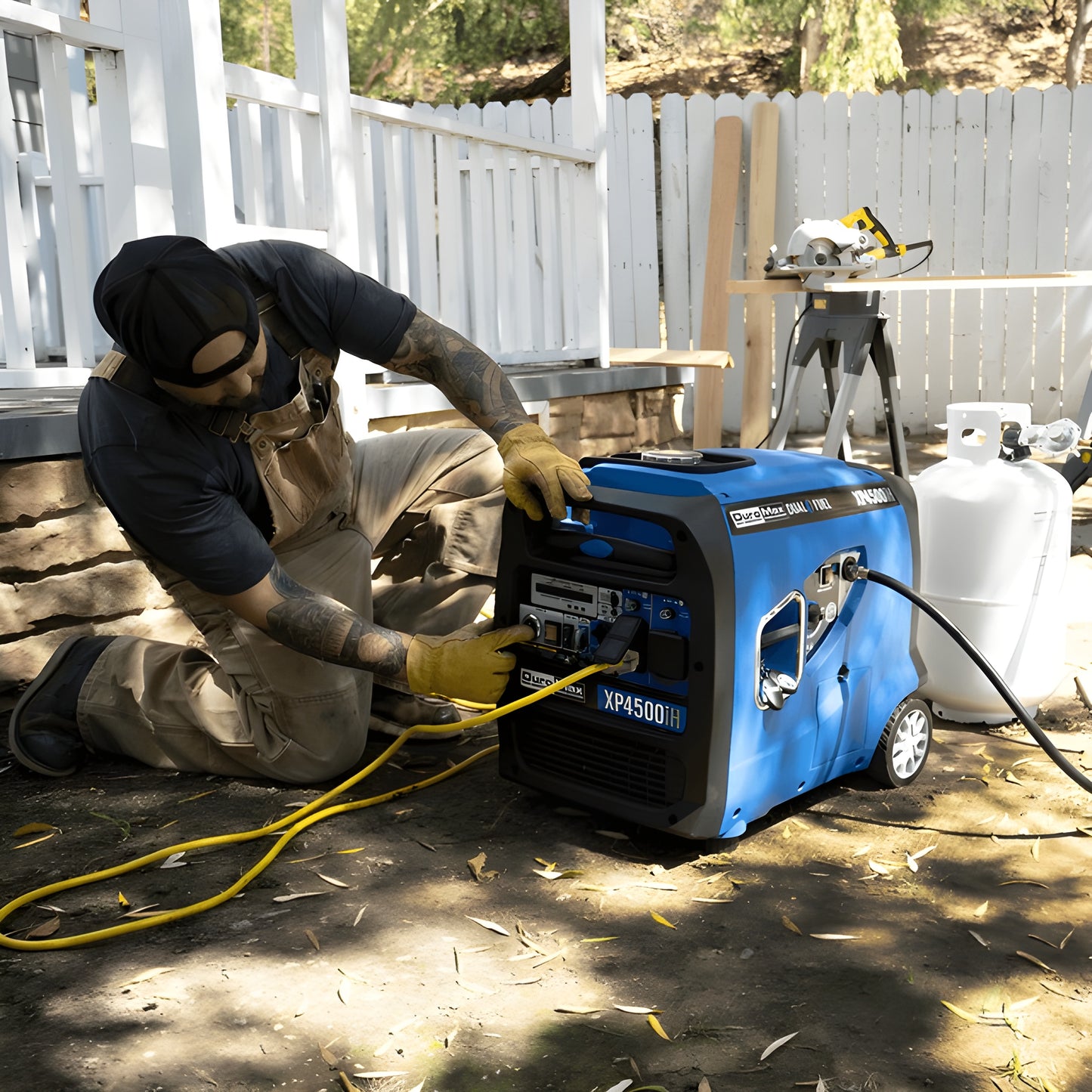 DuroMax 4,500 Watt Portable Dual Fuel Inverter Generator w/ CO Alert - XP4500iH