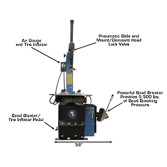 Atlas TC755 Tilt-Back Rim-Clamp Tire Changer w/ Beadblaster - ATEATTC755-FPD
