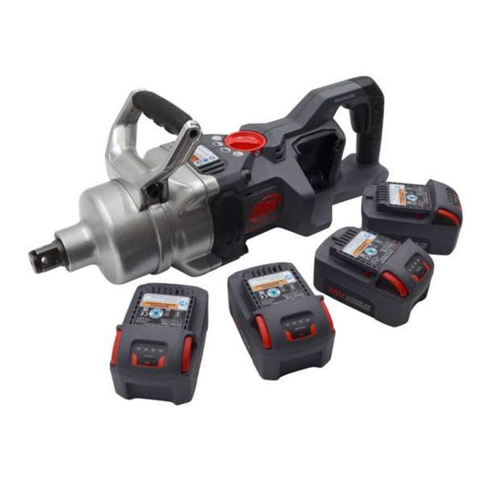 Ingersoll Air 20V High-torque 1" Cordless Impact Wrench Kit, 4 Batteries - G901860137