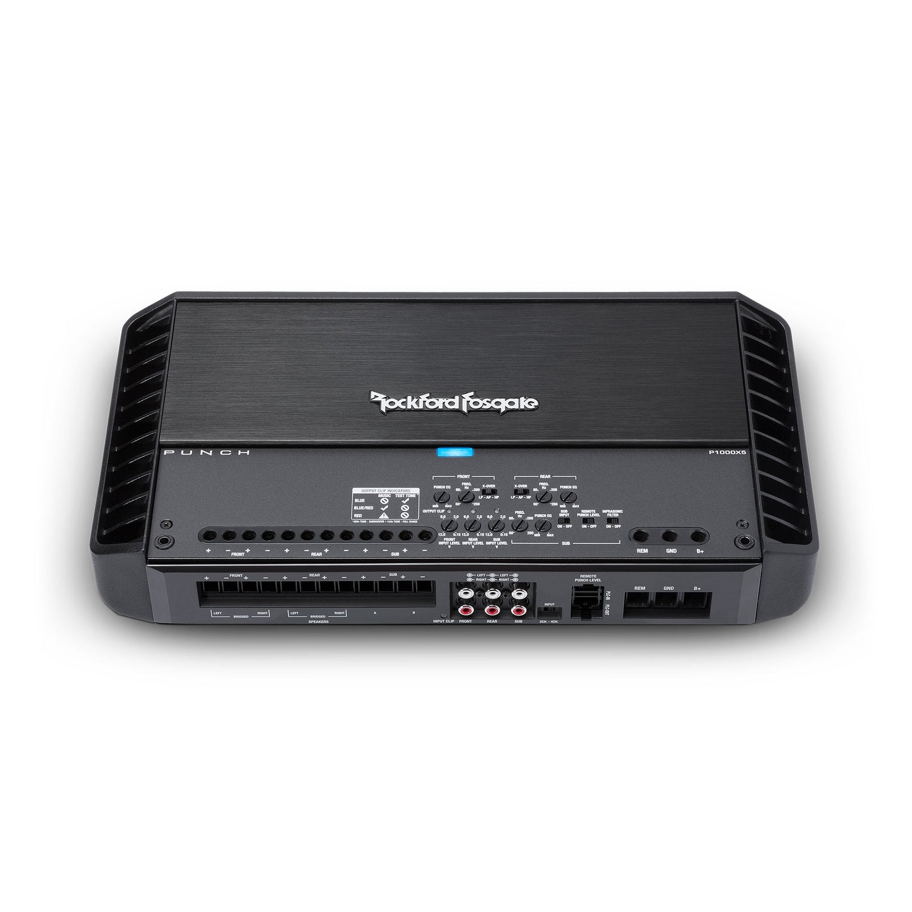 Rockford Fosgate P1000X5 Punch 1,000 W Class BD 5 Channel Car Amplifier 4 Pack - 194056