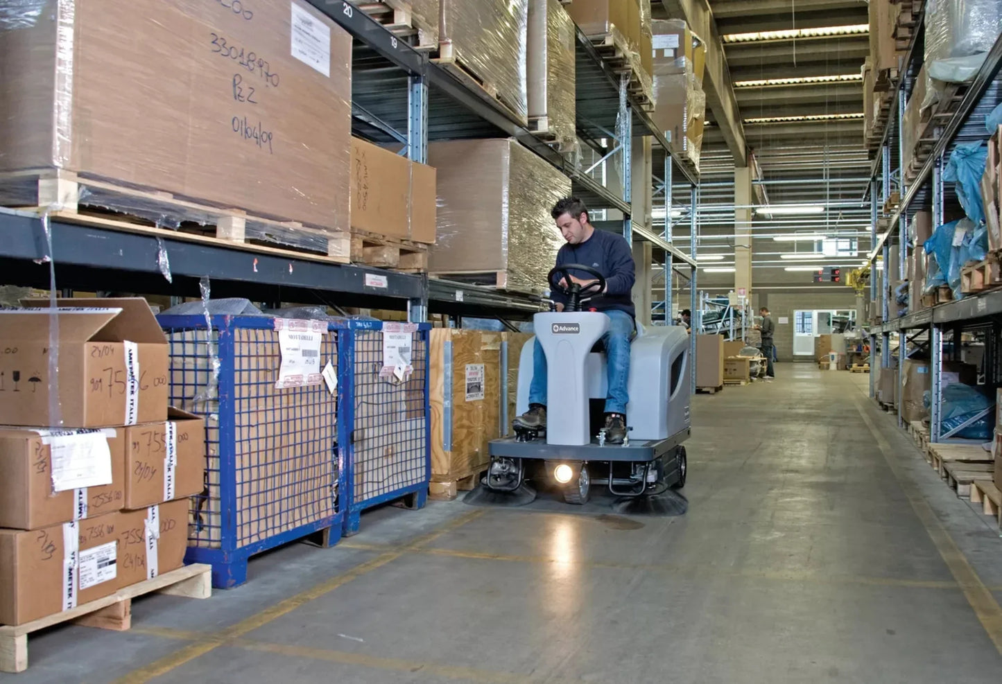 Advance Terra 4300B, Floor Sweeper, 46", Battery, Ride On, 18 Gallon Hopper - 56100785