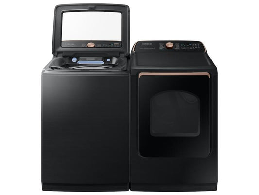 SAMSUNG 7.4 CF SMART ELECTRIC DRYER W STEAM SANITIZE+ AND SENSOR DRY - DVE55A7700V-KT
