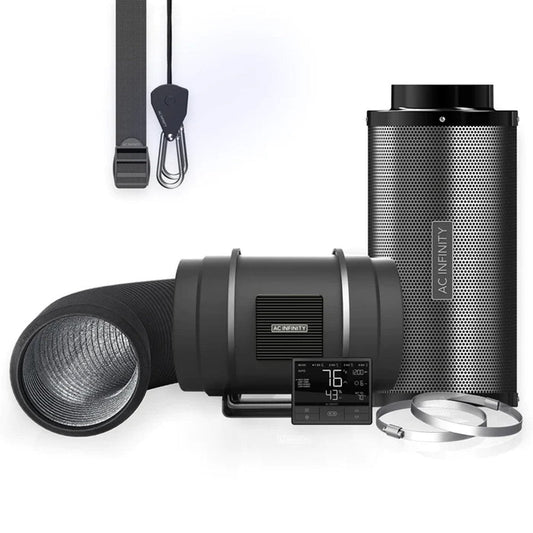 AC Infinity 8" Air Filtration Kit Pro | Smart Controller, Inline Fan, Carbon Filter, Ducting AC-FKT8