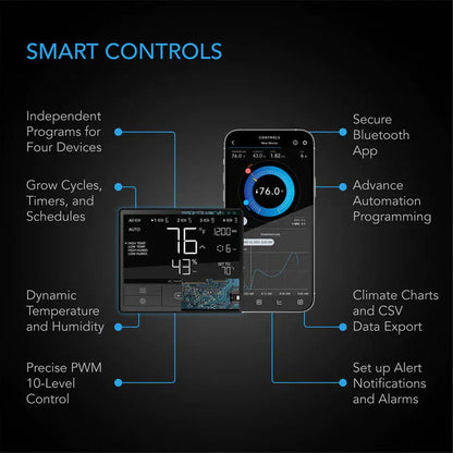 AC Infinity 8" Air Filtration Kit Pro | Smart Controller, Inline Fan, Carbon Filter, Ducting AC-FKT8