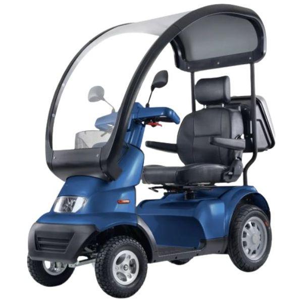 Afikim Afiscooter S4 4-Wheel Mobility Scooter with Hard Top Canopy