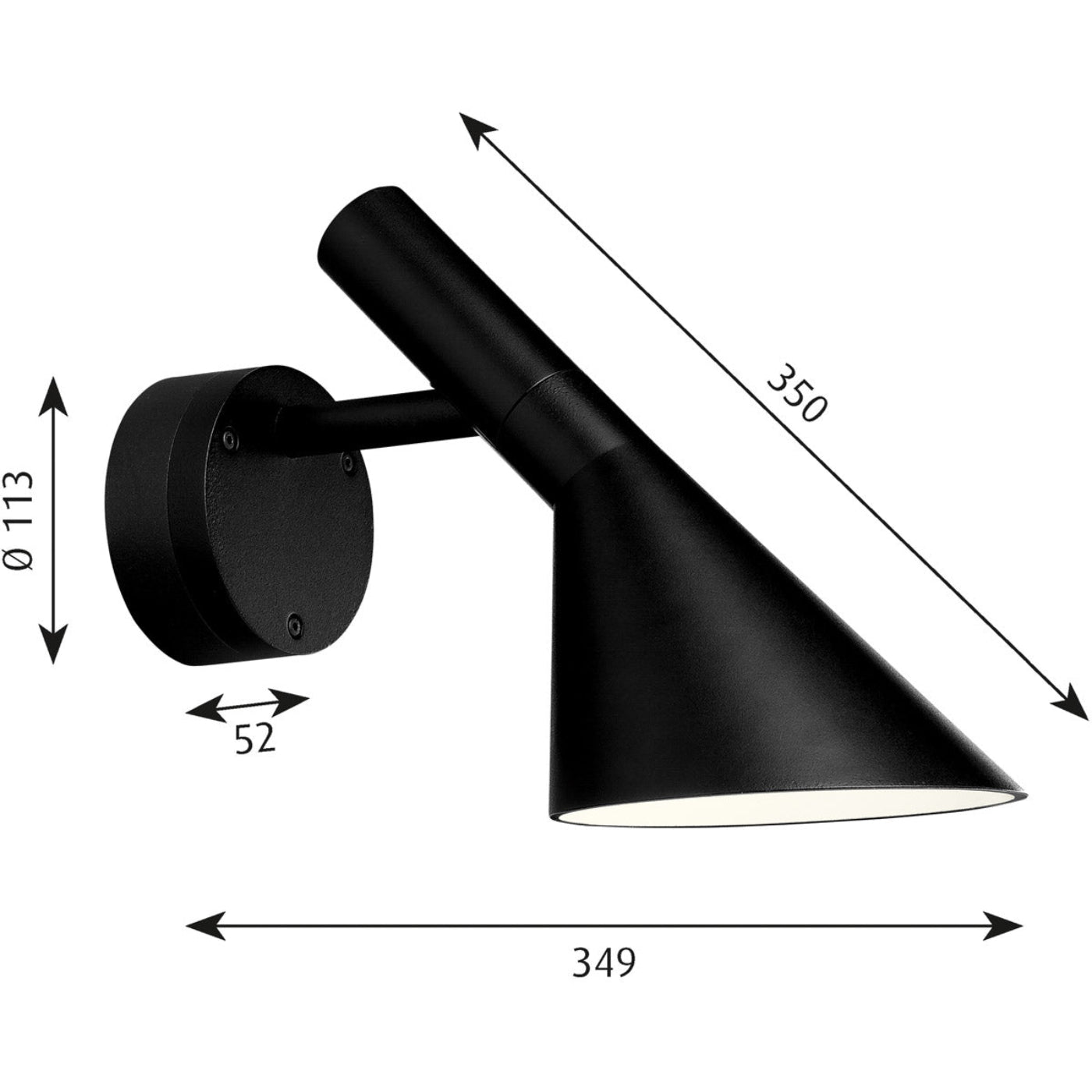 Louis Poulsen AJ 50 LED Outdoor Wall Lamp - 5743909544